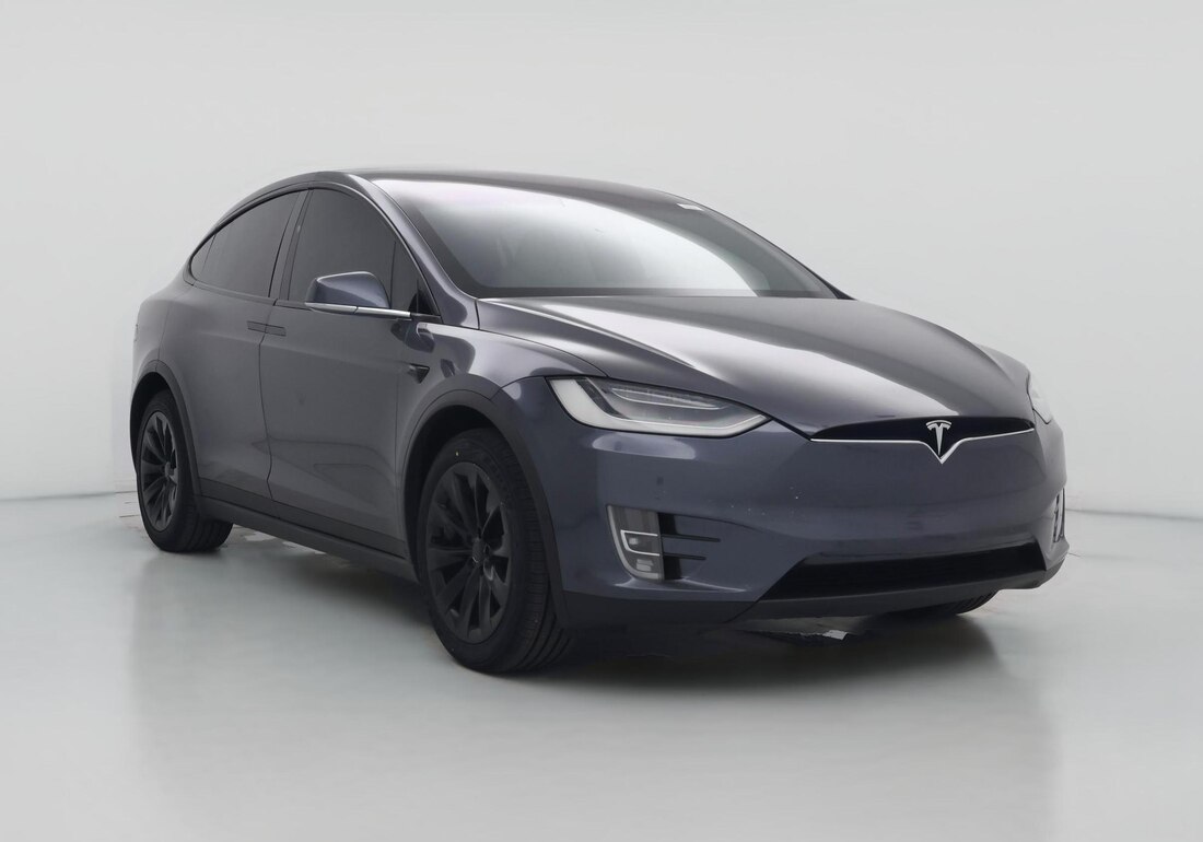 2021 Tesla Model X Long Range Plus in Gray — CarMax photo