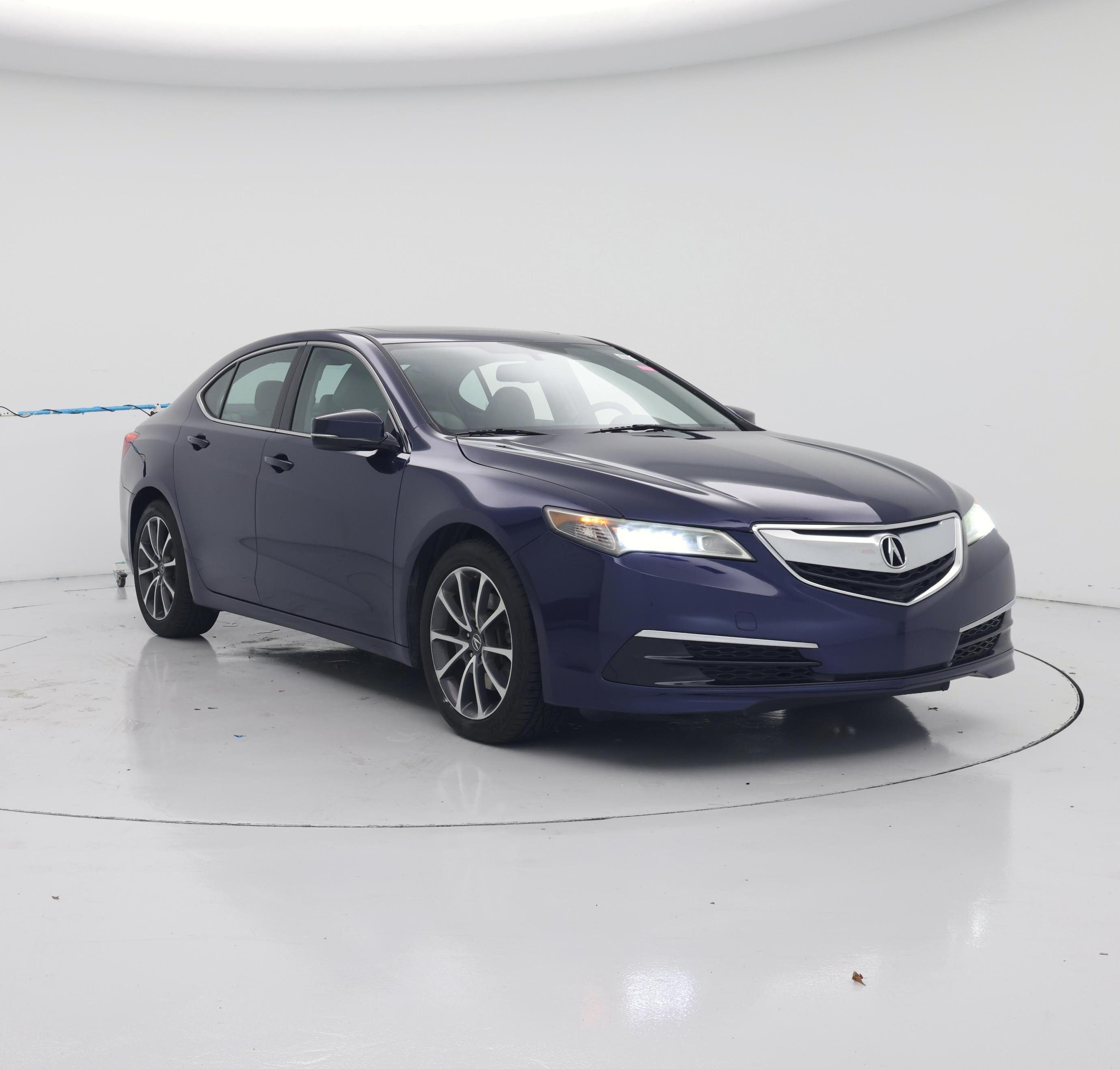 Blue 2015 Acura TLX Sedan Front-Wheel Drive Automatic