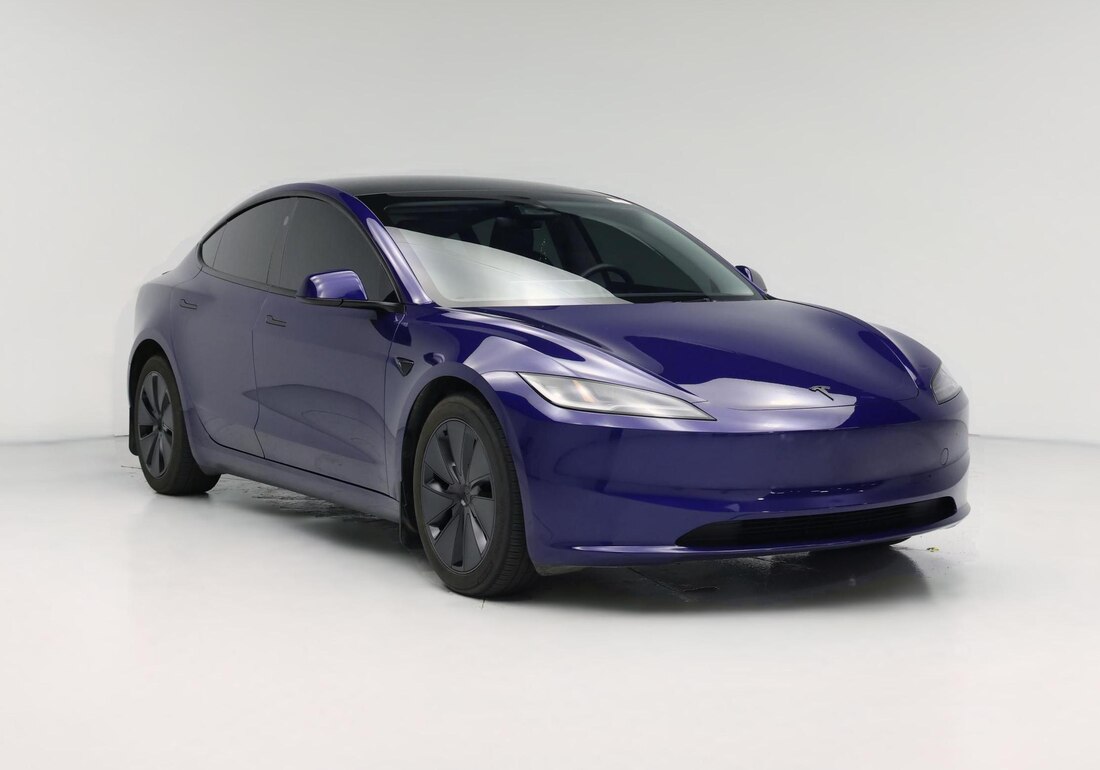 2025 Tesla Model 3 Long Range All-Wheel Drive in Blue — CarMax photo