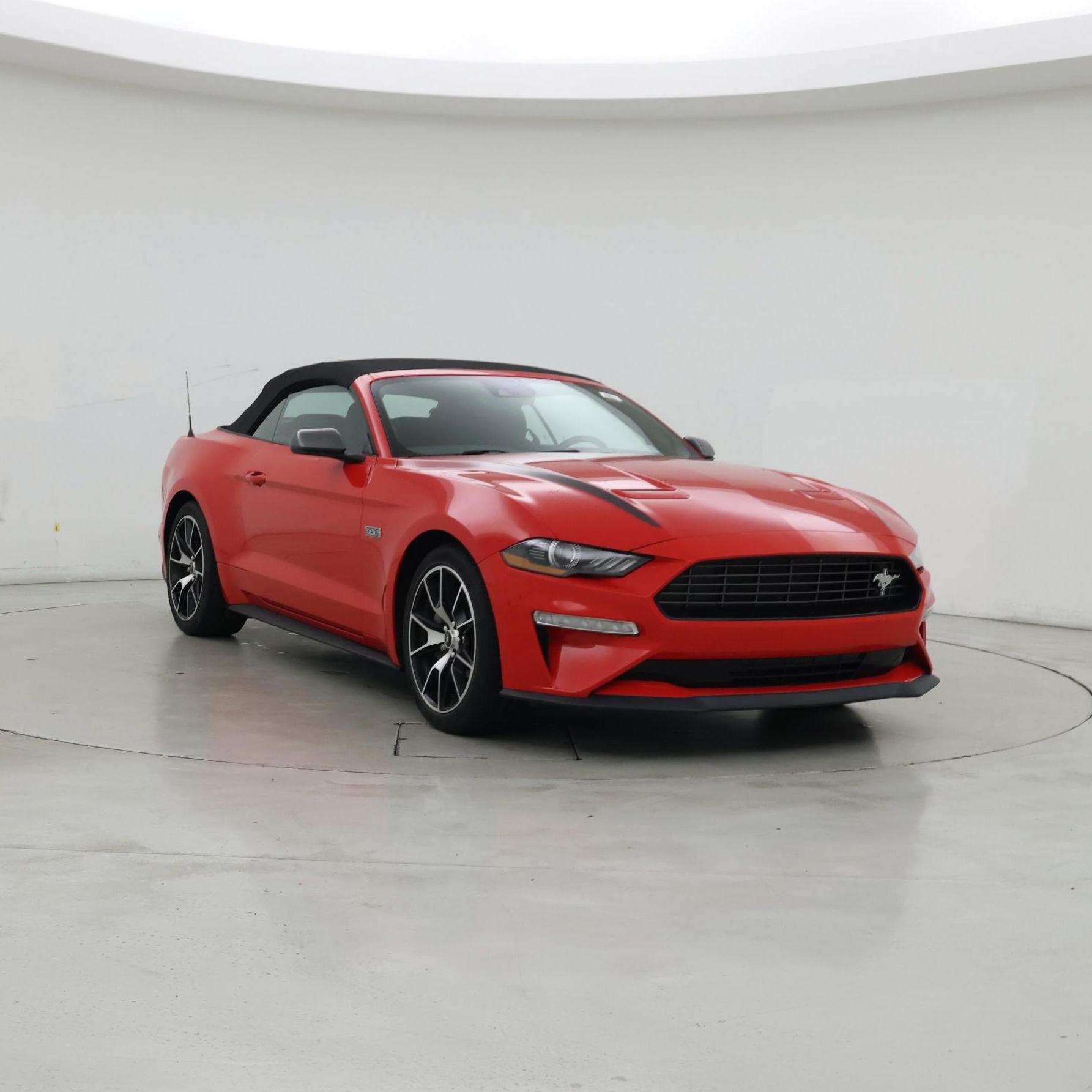 Red 2021 Ford Mustang Convertible Rear-Wheel Drive Automatic